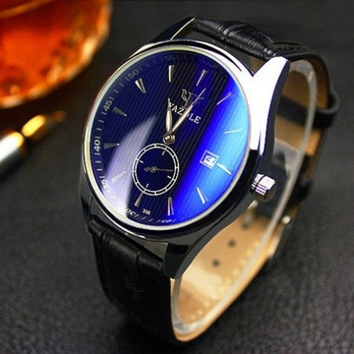 Fashion Leather Luminous Hands Quartz Watch