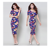 Women Slim Painted Bodycon Party Clubwear